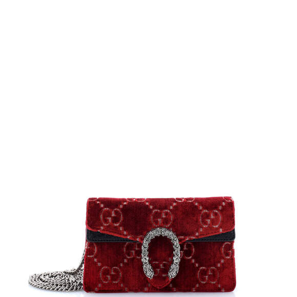 Gucci Handbags - Gucci Dionysus Bag Gg Velvet Super Mini #154823G93B